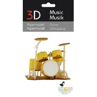 3D Paper Model- Drums