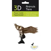 3D Paper Model- Owl & Mouse
