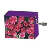 Modern Designs Hand Crank Music Box- Bouquet Of Roses (Beethoven- Fur Elise)