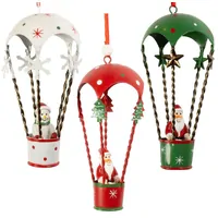 11cm Metal Hot Air Balloon Hanging Decoration- Assorted Designs
