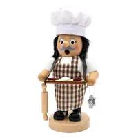 19cm Baker With Christmas Cookies German Incense Burner