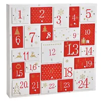 32cm Red & White Advent Calendar image
