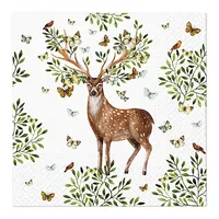Serviette Pack - Deer & Butterflies