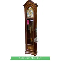 Walnut Grandfather Clock With Westminster Chime By HERMLE (Small Marks)