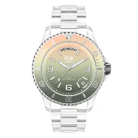 40mm Clear Sunset Yoga Clear & Silver Womens Watch By ICE-WATCH