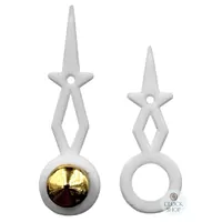 White Plastic Mini Clock Hands (23mm & 17mm)