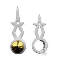 White Plastic Mini Clock Hands (19mm & 14mm)
