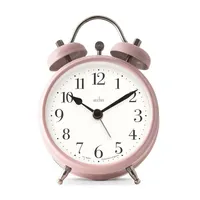 12cm Shefford Dusty Rose Double Bell Analogue Alarm Clock By ACCTIM