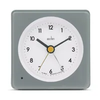 10cm Barber Pigeon Grey Easi-Set Smartlite Analogue Alarm Clock By ACCTIM