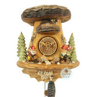 Mini Dwarf House 1 Day Mechanical Clock 22cm by GERHARD SCHMIEDER image