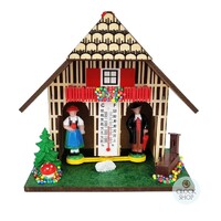 12cm Chalet Weather House Tudor Style By TRENKLE