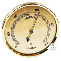 8.4cm Gold Hygrometer Insert By FISCHER image