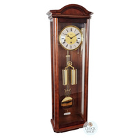 97cm Walnut 8 Day Mechanical Regulator Wall Clock With Piano Finish By AMS image