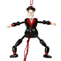 12cm Jumping Jack In Black & Red Suit