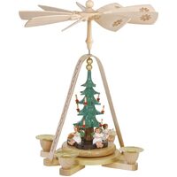 ANGELS AROUND CHRISTMAS TREE 29CM PYRAMID