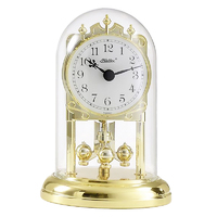 White Dial Anniversary Clock Arabic Numerals 16cm By HALLER