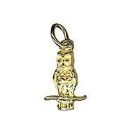 Charm - Owl Sitting Silver image