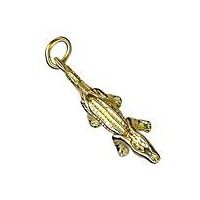 Charm - Crocodile Silver image