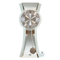 63cm Silver & Aluminium Pendulum Wall Clock By AMS  image