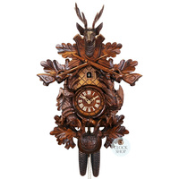 After The Hunt 8 Day Mechanical Carved Cuckoo Clock 59cm By SCHWER image