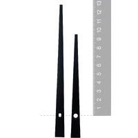 Black Tapered Euroshaft Quartz Hands (127mm & 95mm) image