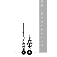 Black Serpentine Euroshaft Quartz Hands (76mm & 50mm) image
