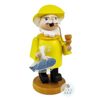 10cm Yellow Fisherman German Incense Burner By Richard Glässer image