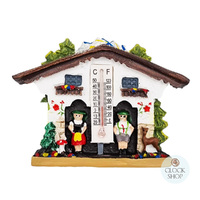 8cm Swiss Weather House Fridge Magnet