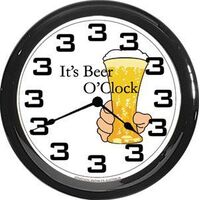 Modern Clock - JK Its Beer O'Clock