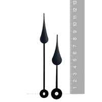 Black Spade Euroshaft Quartz Hands (115mm & 85mm) image