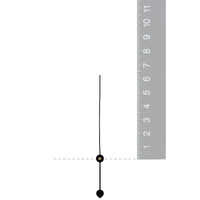 Black Euroshaft Quartz Seconds Hand (62mm) image