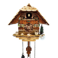 Black Forest Battery Chalet Cuckoo Clock 22cm By Trenkle
