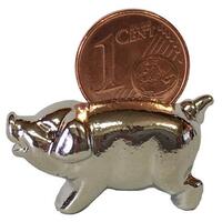 Lucky Pig With Coin- Silver image