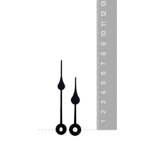 Black Spade Euroshaft Quartz Hands (73mm & 55mm)