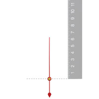 Red Euroshaft Quartz Seconds Hand (62mm) image
