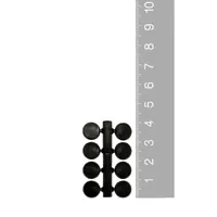 9mm Black Numeral Dots (Set Of 8)