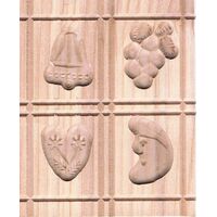 Springerle Mold 2x2 Festival Design