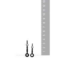 Black Diamond Point Euroshaft Quartz Hands (35mm & 28mm) image