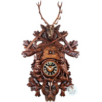 Before The Hunt 8 Day Mechanical Carved Cuckoo Clock 68cm By HÖNES image