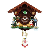 Heidi House Battery Chalet Kuckulino With Swinging Doll 15cm By TRENKLE
