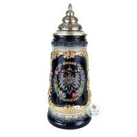 Germany Coat Of Arms & Alpine Flowers Beer Stein 0.5L By KING image