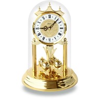 23cm Gold Anniversary Clock With Ornamental Dial & Westminster Chime By HALLER image