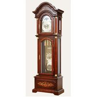 TUBULAR BELL TRIPLE CHIME GRANDFATHER CLOCK WITH INLAY BY AMS