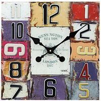 40cm Kensington Station Square Glass Wall Clock By AMS  image