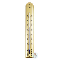 16.5cm Gold Thermometer Round Top By FISCHER image
