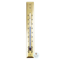 18cm Gold Thermometer Square Top By FISCHER