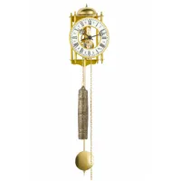 62cm Brass Mechanical Skeleton Wall Clock With Bell Strike By HERMLE