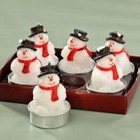Candle Tealight Snowman