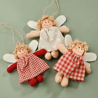 Angel Fabric Gingham Hanging