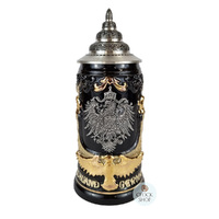 Deutschland Beer Stein With Pewter Eagle & Gold Eagle Handle 0.4L By KING image
